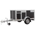 Remorque 4 chiens marron BW Trailers