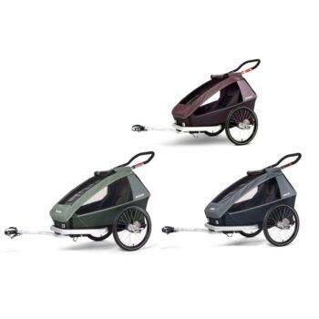 Vélo remorque​ Croozer Kid Vaaya 1 - graphite blue
